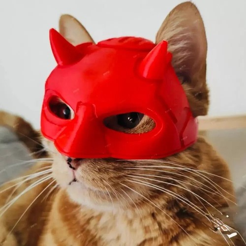Daredevil printed mask - 3d,