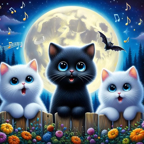 Cartoon kitten diamond - kitten,