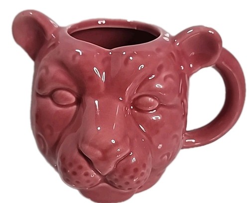 Cheetah head mug stoneware - head,