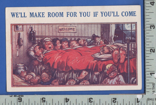 D814 eight people red blanket - red,