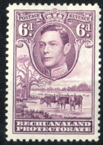 Kgv1 bechuanaland 124 - bechuanaland,