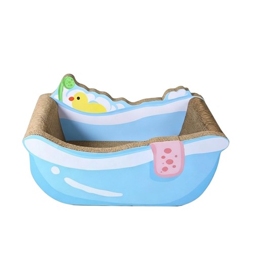 Bathtub cat scratcher - cat,