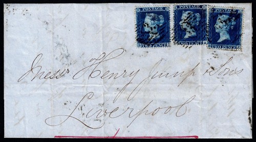 1858 blue plate - 1858, be