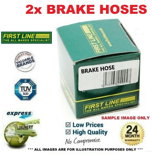Rear brake hoses - 2x, for
