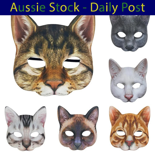 1pcs cat mask halloween - 1pcs,