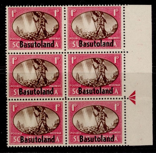 Basutoland gvi sg29a 1d - basutoland,