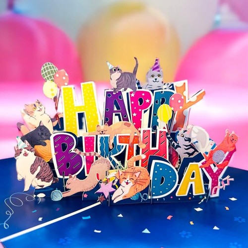 Handmade cat birthday party - cat,