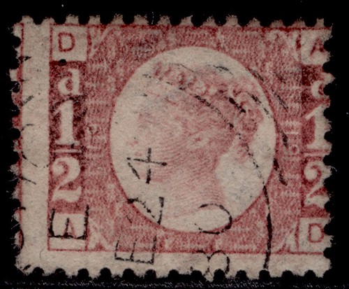 Sg48 d rose red plate - gb, rose-red