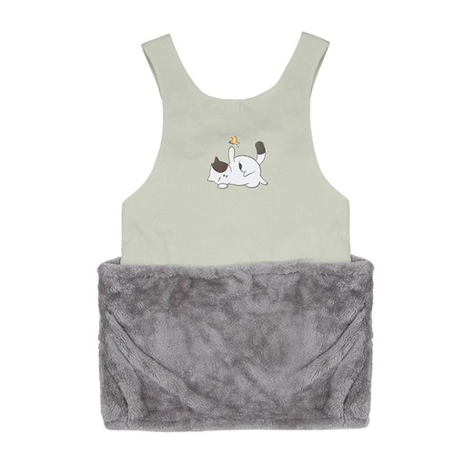 Coral plush holding cat bag - plush,