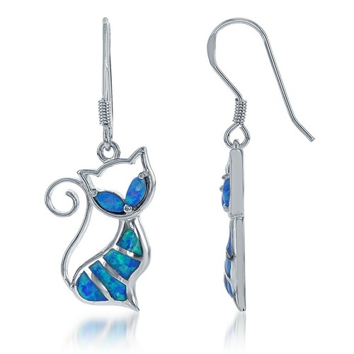 Sterling silver blue - blue, inlay