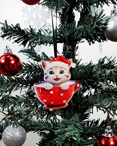Santa cat christmas - santa,