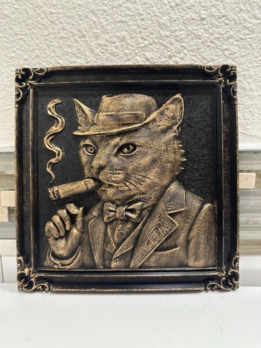 Vintage antique cat - cat, suit