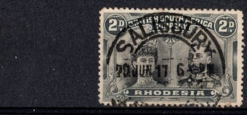 Kgv rhodesia 128 - rhodesia, black