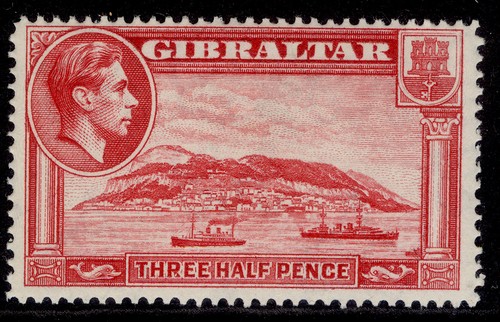 Gibraltar gvi sg123 d - sg123,, 1½d