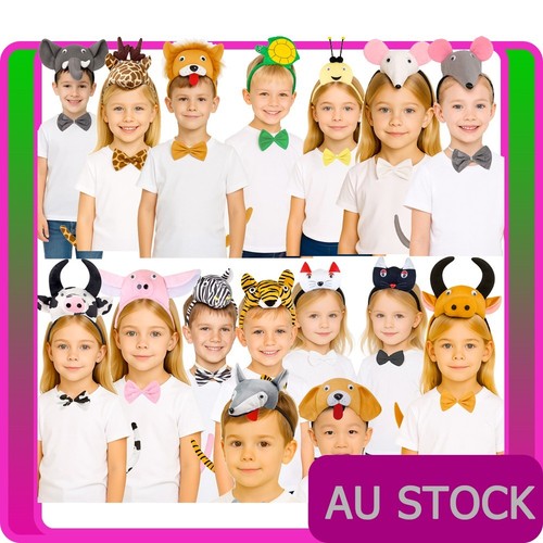 Kids animal headband bow - 3d,