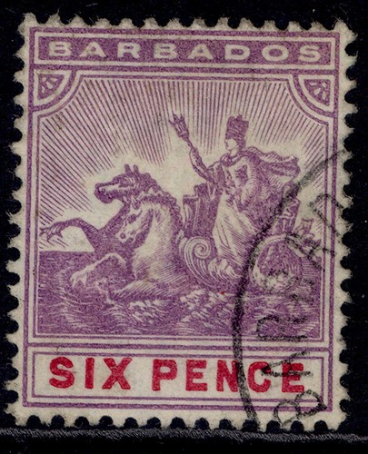 Barbados edvii sg141 mauve - barbados,