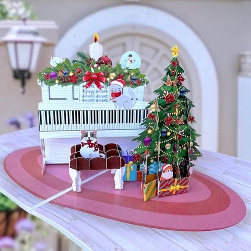 Handmade christmas cat - christmas,